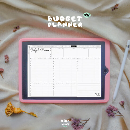 DiGi Blank monthly planner with hyperlink + apple/google calenda